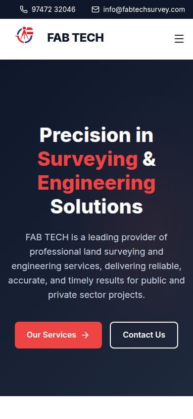 FAB TECH mobile view